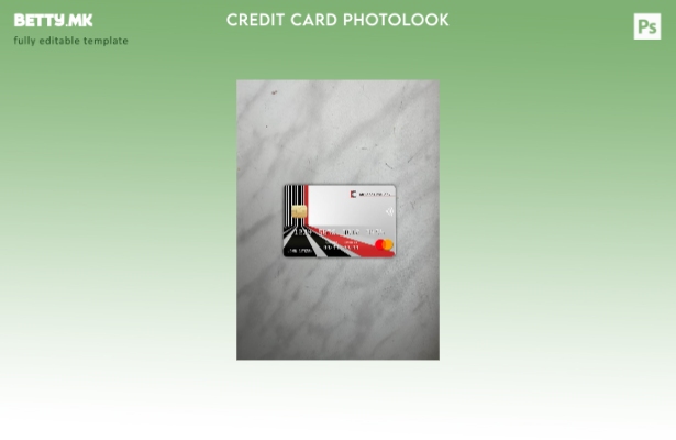 модерен стил Камерун Африланд Шаблон за преден шаблон за мастеркард со фото изгл